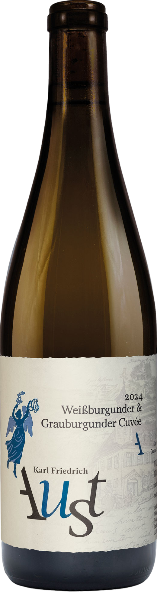 Radebeuler Goldener Wagen Weißburgunder & Grauburgunder Cuvée halbtrocken