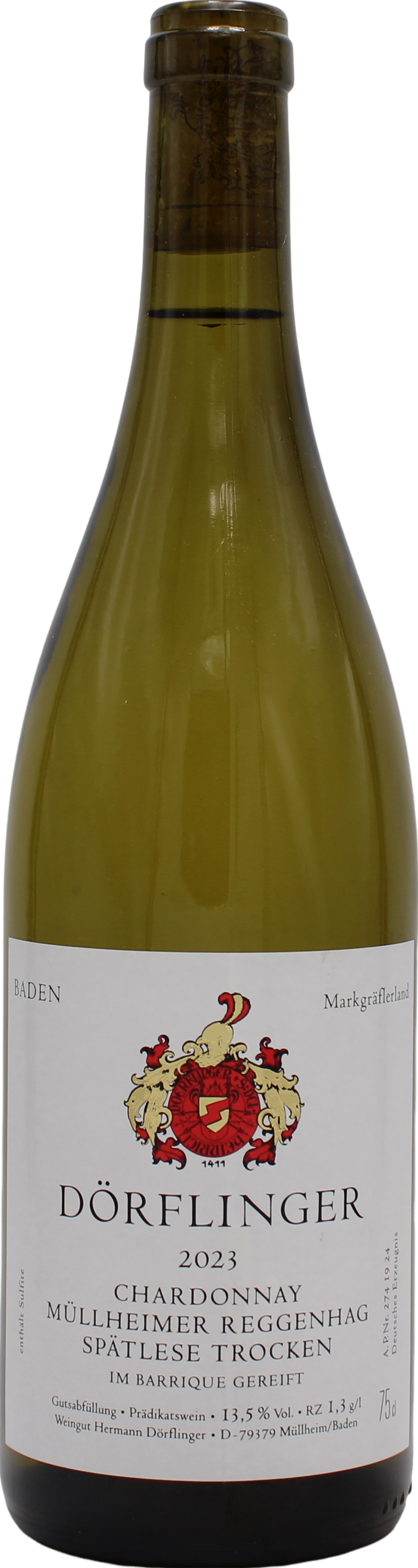 Müllheimer Reggenhag Chardonnay Spätlese trocken