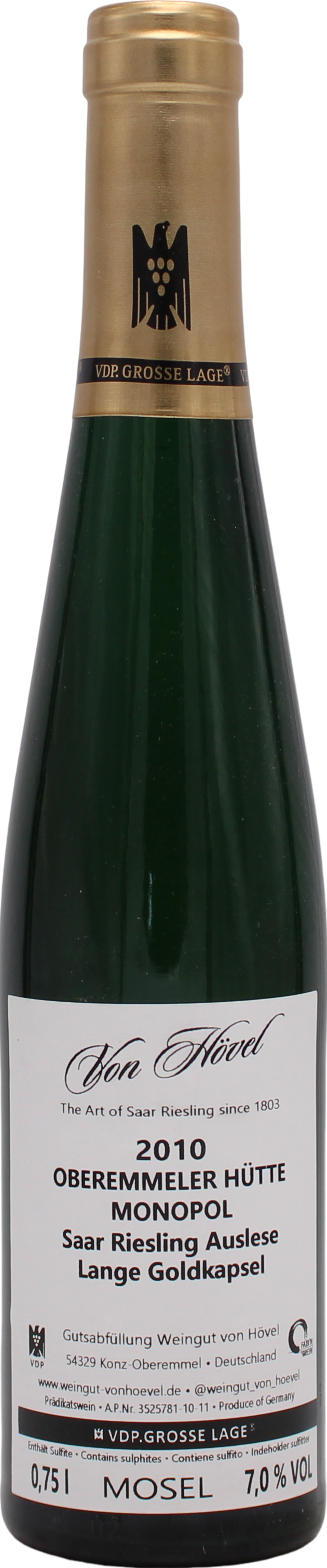 Oberemmeler Hütte Monopol Lange Goldkapsel Riesling Auslese